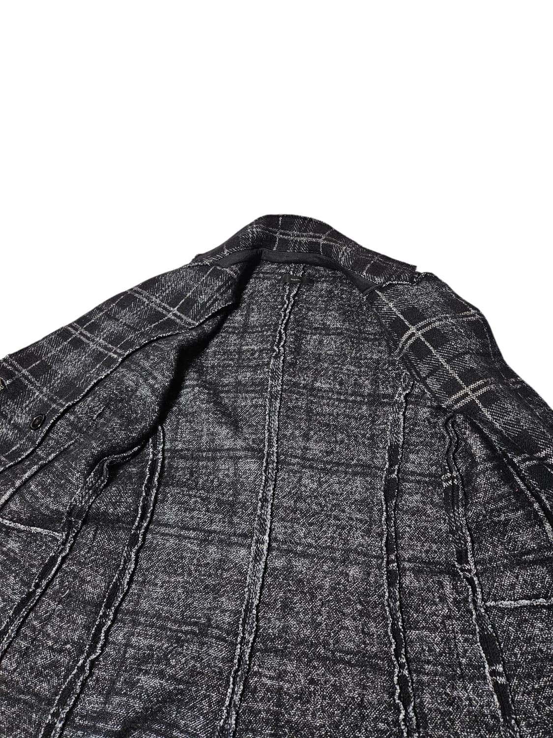 디젤 체크 더블 울코트 상품이미지3