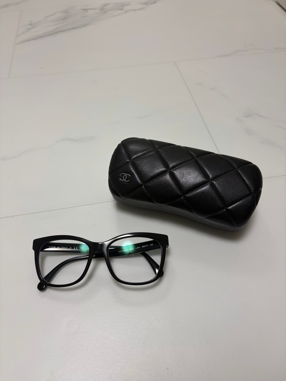샤넬 CC템플 안경 53사이즈 상품이미지2