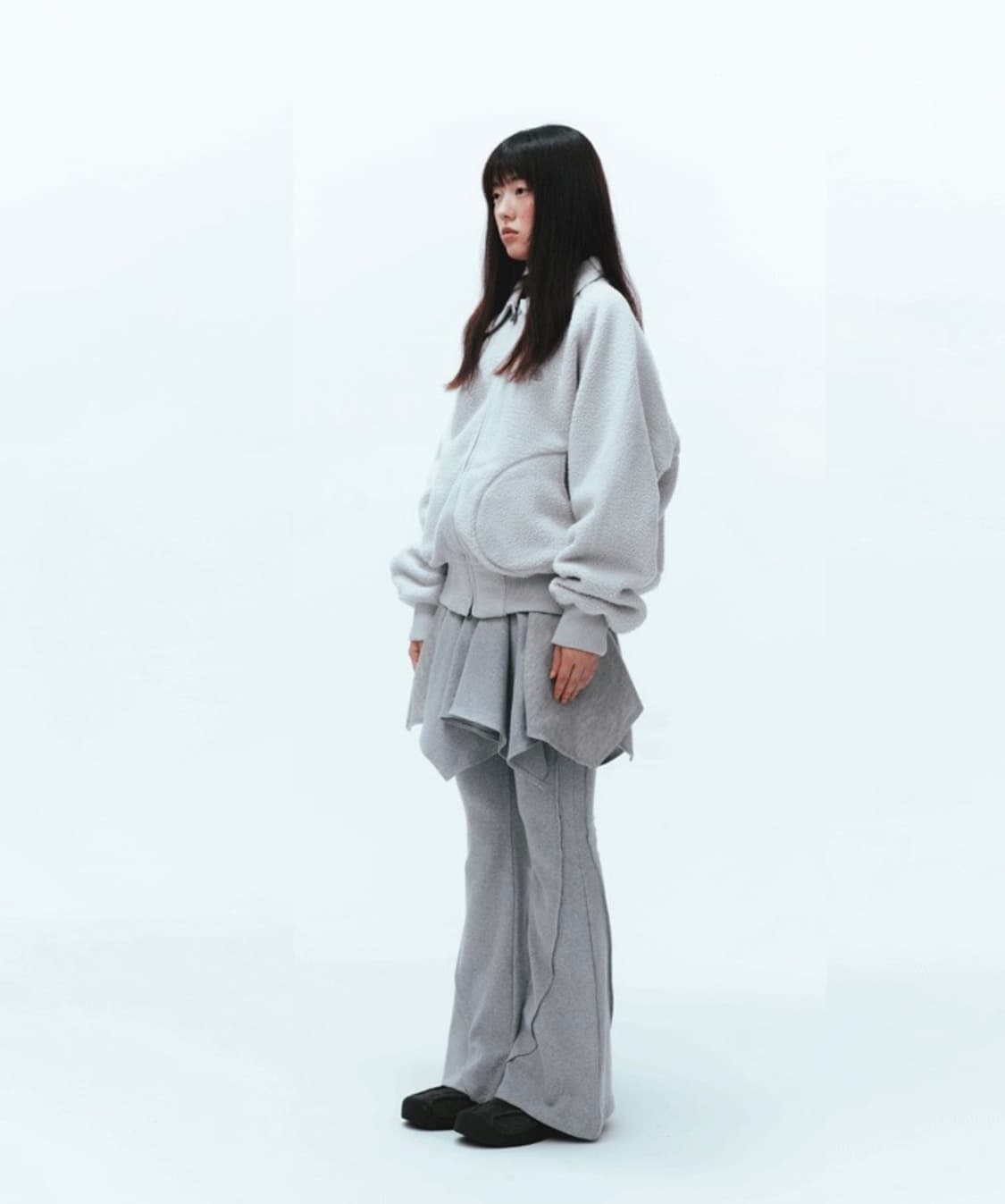 Coyseio 코이세이오 시보리 후리스 (화이트) 상품이미지2