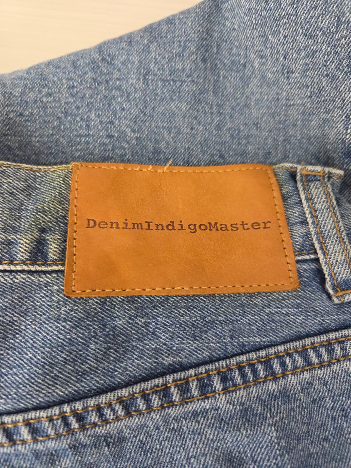 에스피오나지 x 데님인디고마스터 합작 원턱 와이드 데님 팬츠 상품이미지6