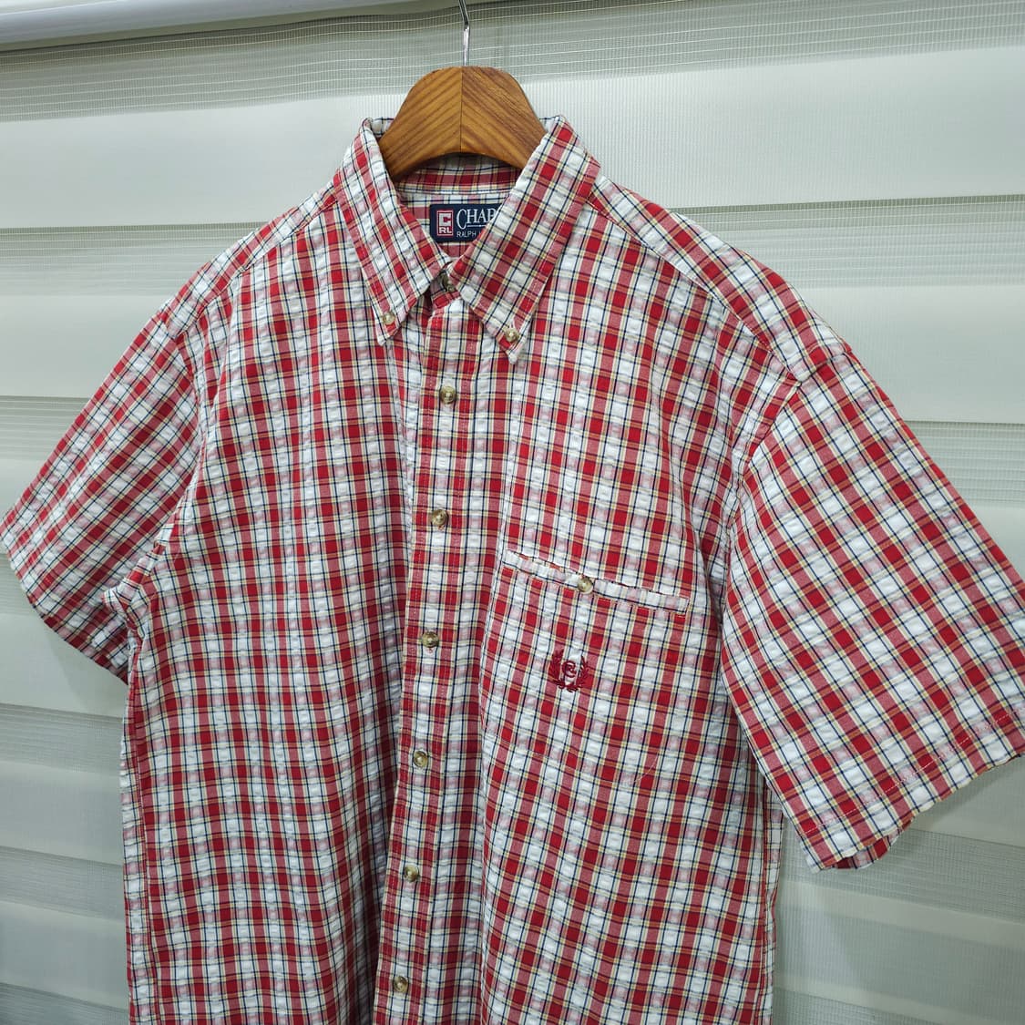 챕스 랄프로렌 시어서커 반팔 체크셔츠- M 상품이미지2