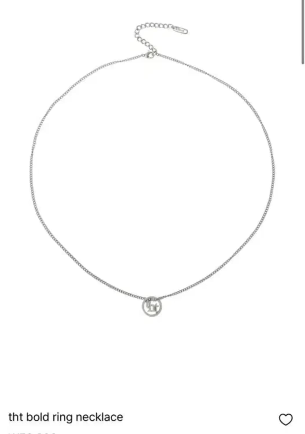 쓰리타임즈 볼드 링 목걸이 (새상품) 상품이미지1