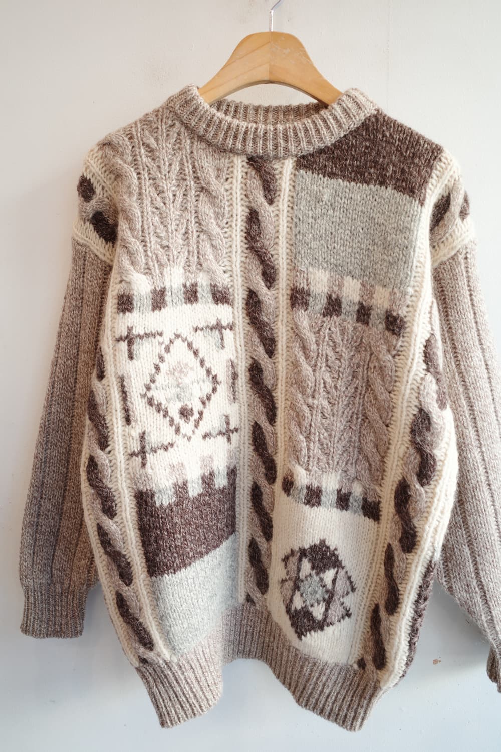 Japan brand 패턴 울 니트 상품이미지2