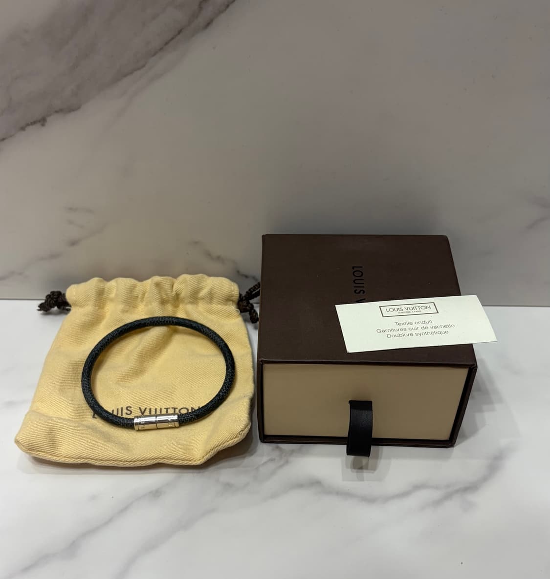 [정품] S급 루이비통 다미에 블랙팔찌 상품이미지1