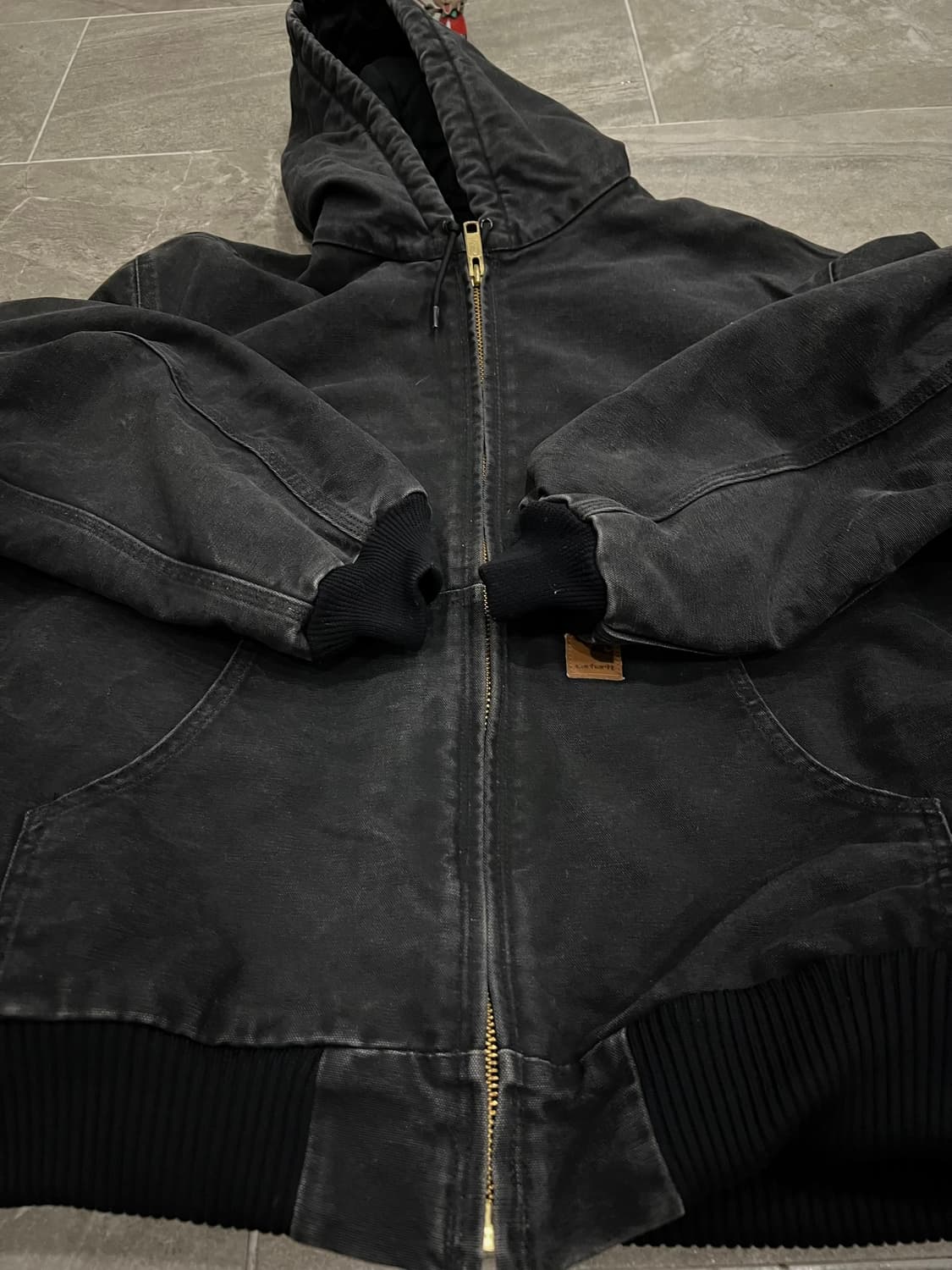 (XL) 칼하트 덕 액티브 후드자켓 J130 BLK 블랙 상품이미지7