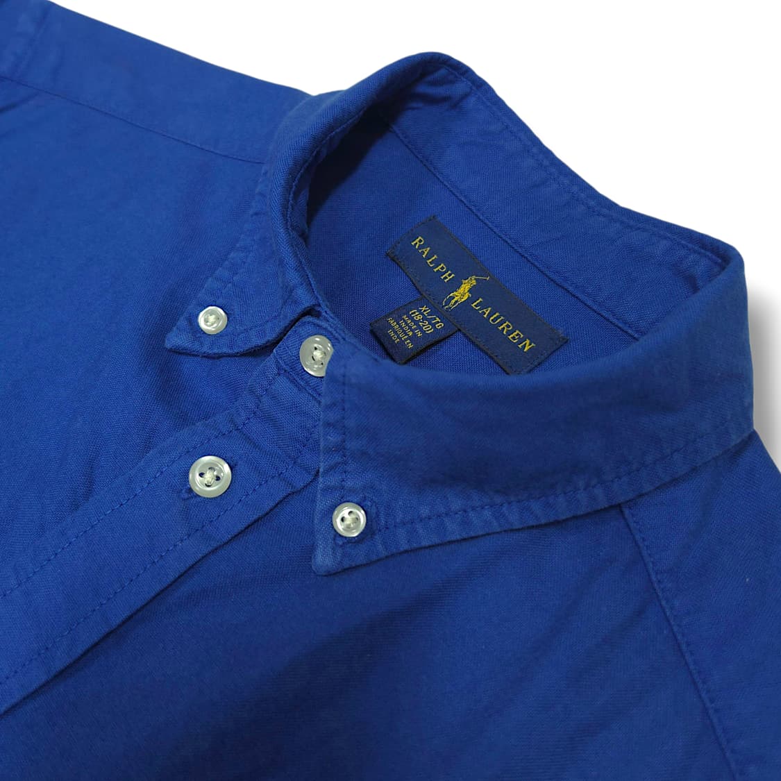 [S] 폴로 블루 버튼다운 코튼 긴팔셔츠 상품이미지7