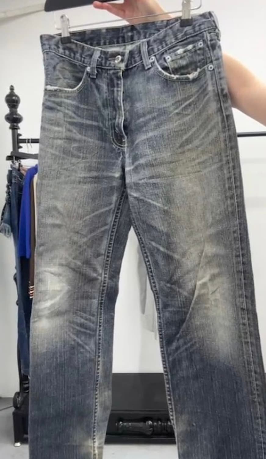 처분가 세일 큐빈티지 펑크 탑 팬츠 세트 shop502 와이즈걸 파우닝 상품이미지2