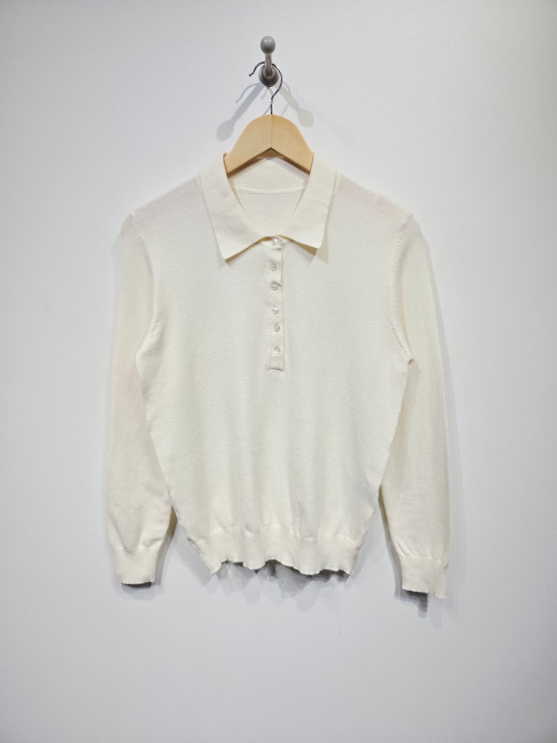 ZIO SONGZIO 지오송지오 아이보리 카라 니트 상품이미지2