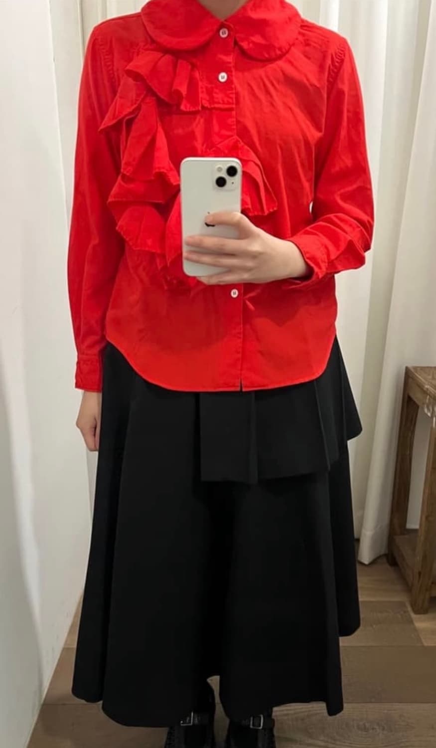 comme des garcons 꼼데가르송 러플 셔츠 상품이미지1