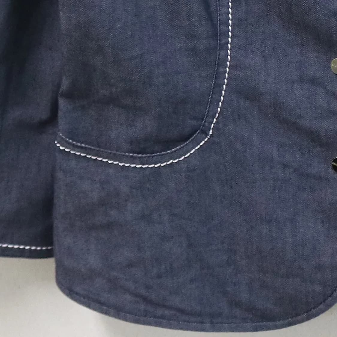 꾸레쥬 린넨혼방 데님 자켓 66195 상품이미지4