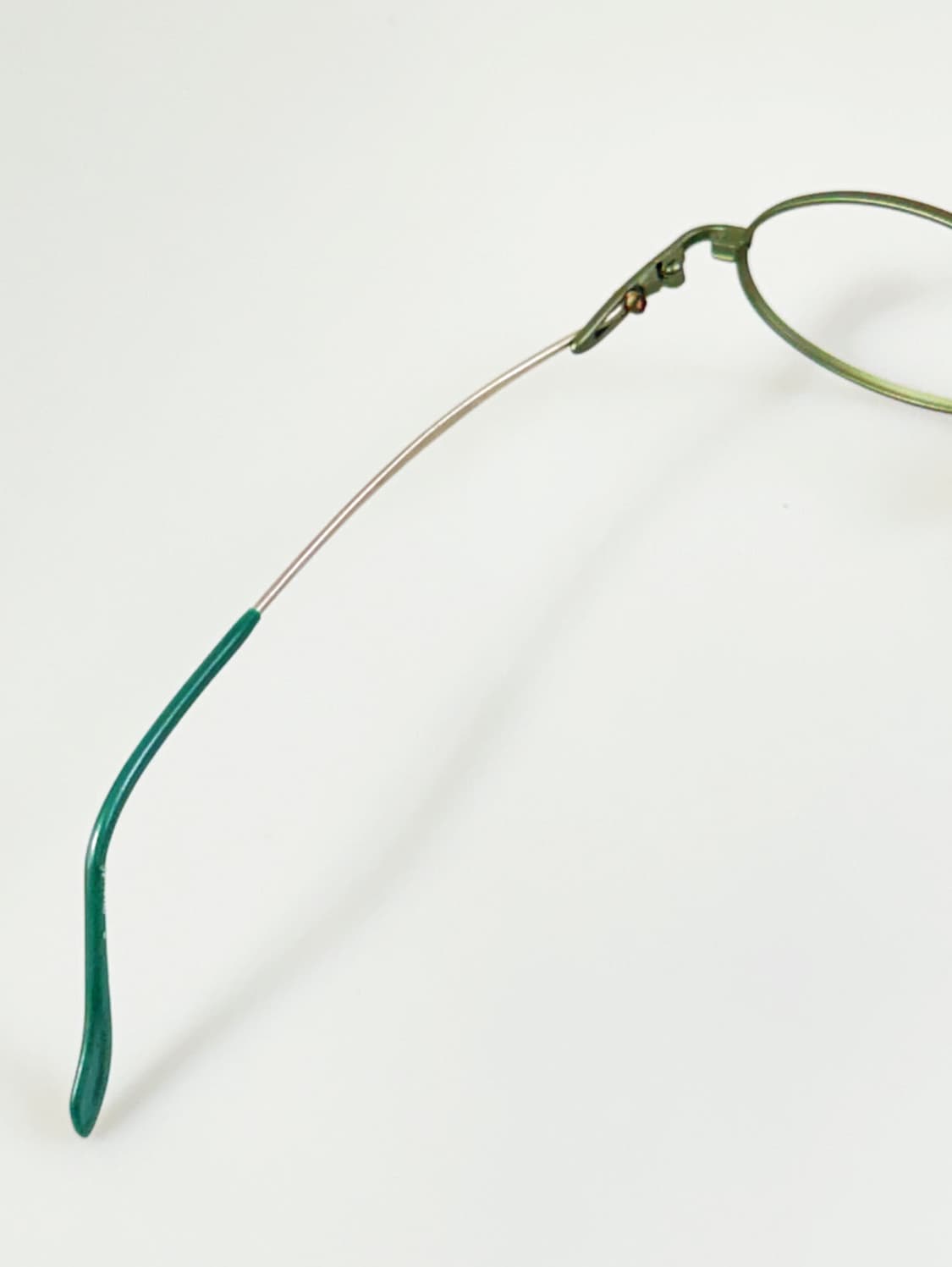 90s 올리브 그린 슬림 오벌 프레임 빈티지 안경 상품이미지7