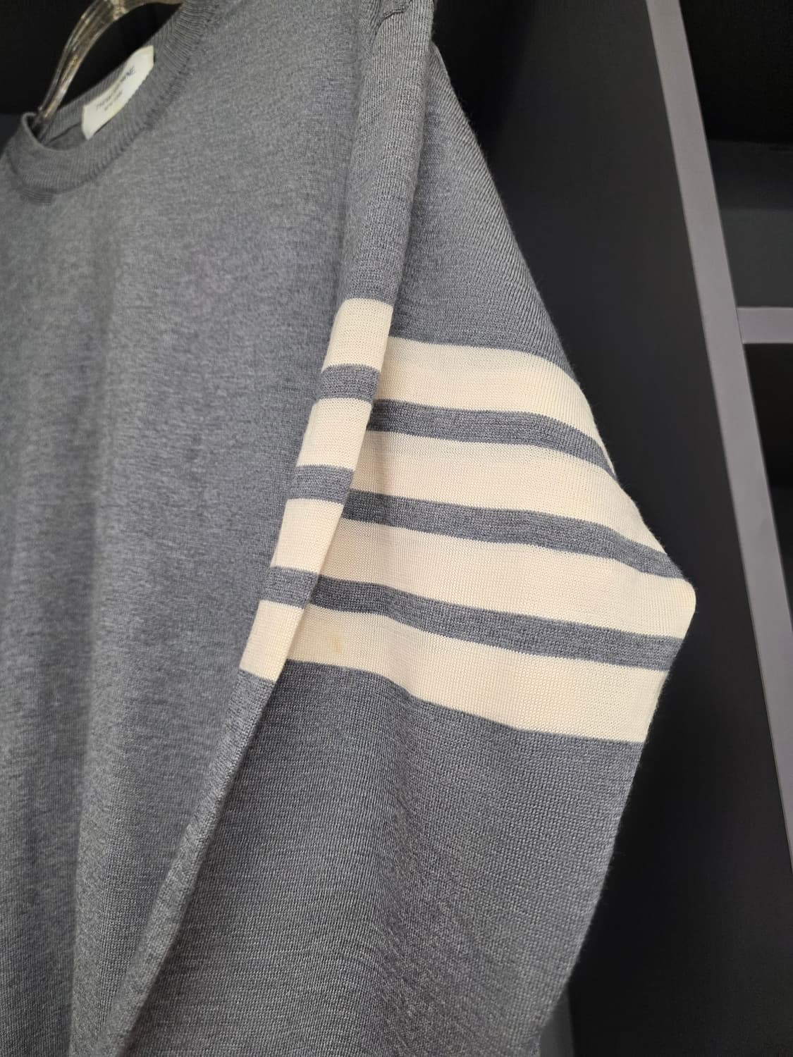 [4,무하자]톰브라운 메리노울 니트 그레이 상품이미지2