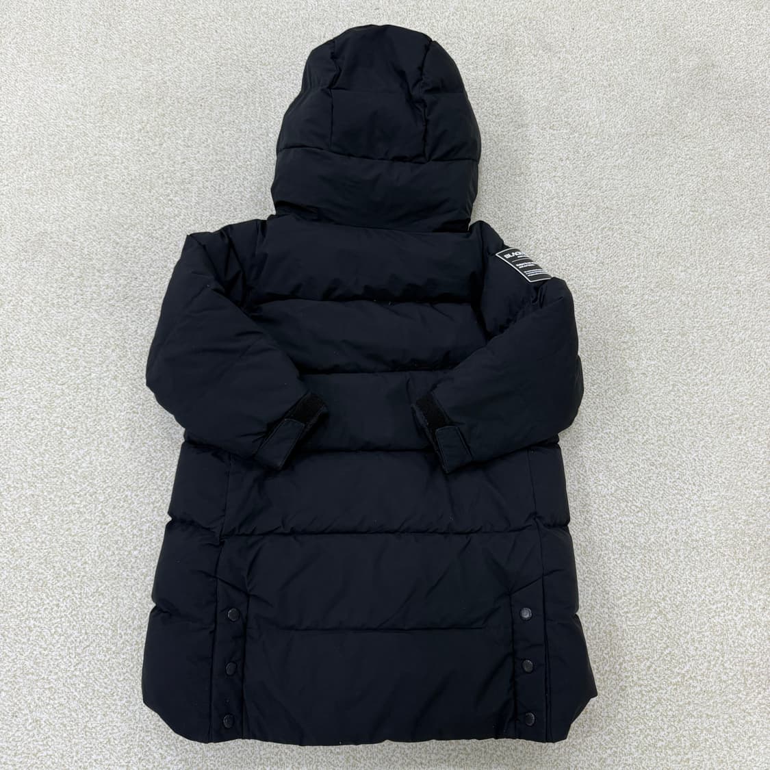 [110] 블랙야크 키즈 블랙 구스다운 롱패딩 1230T2 상품이미지2