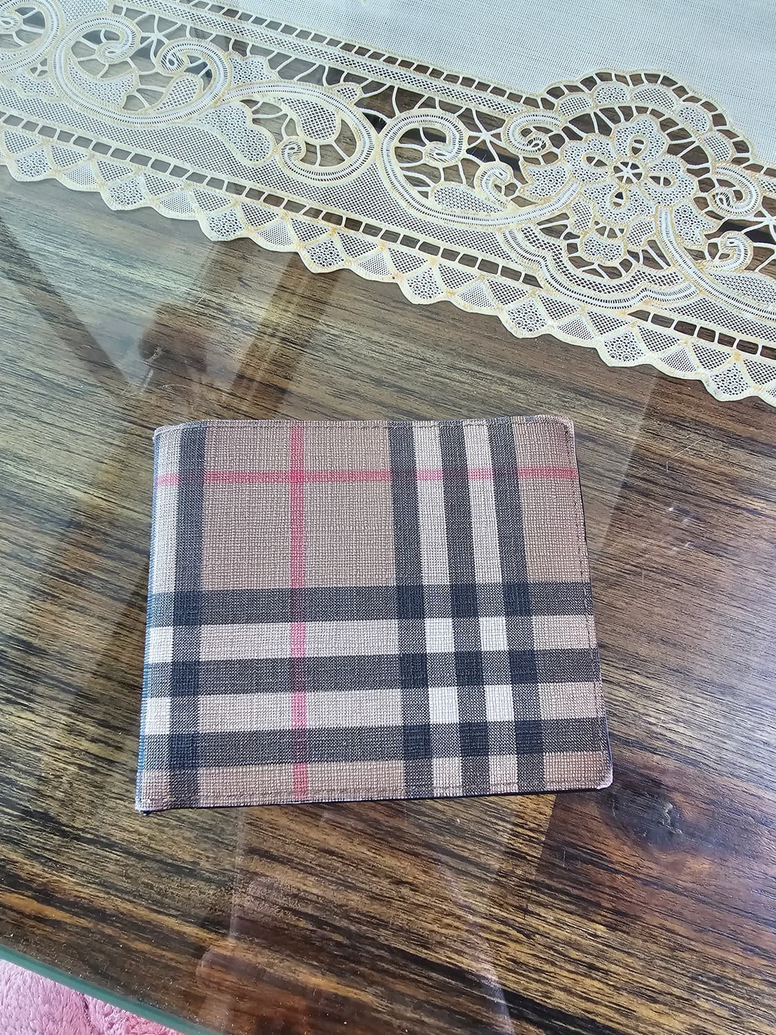 (정품) 버버리 체크 반지갑/80166111/개인/팝니다. 상품이미지1