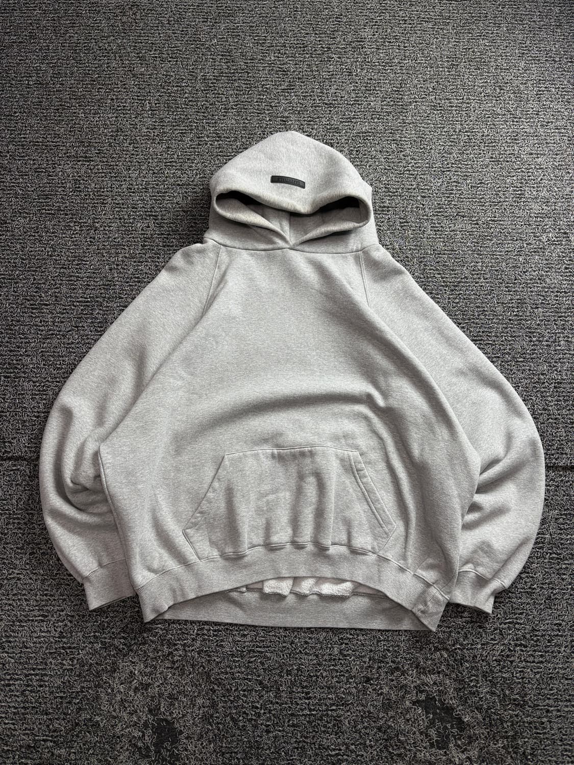 피어오브갓 에센셜 빅로고 박시핏 후디 그레이 2905 상품이미지2