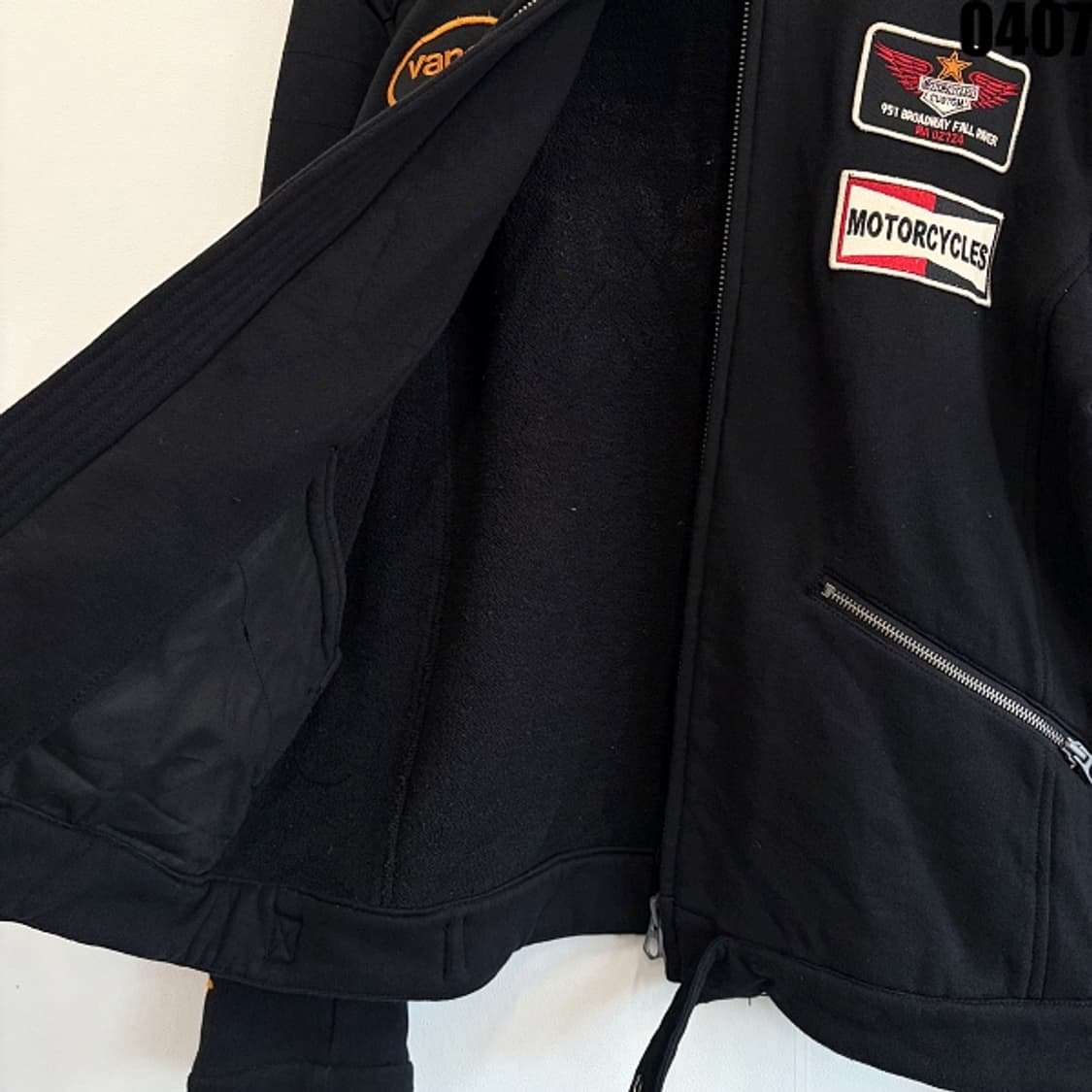 밴슨(VANSON) 코튼 라이더 스타일 집업 자켓 XL 0407 상품이미지9