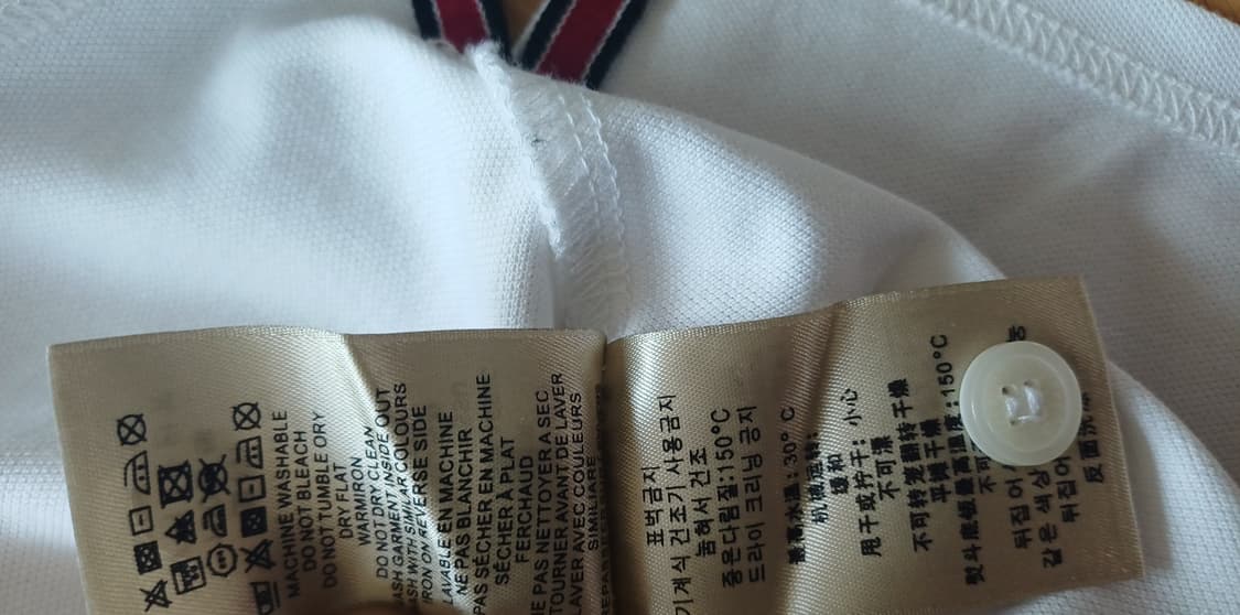 버버리 반팔 화이트 카라티 상품이미지3