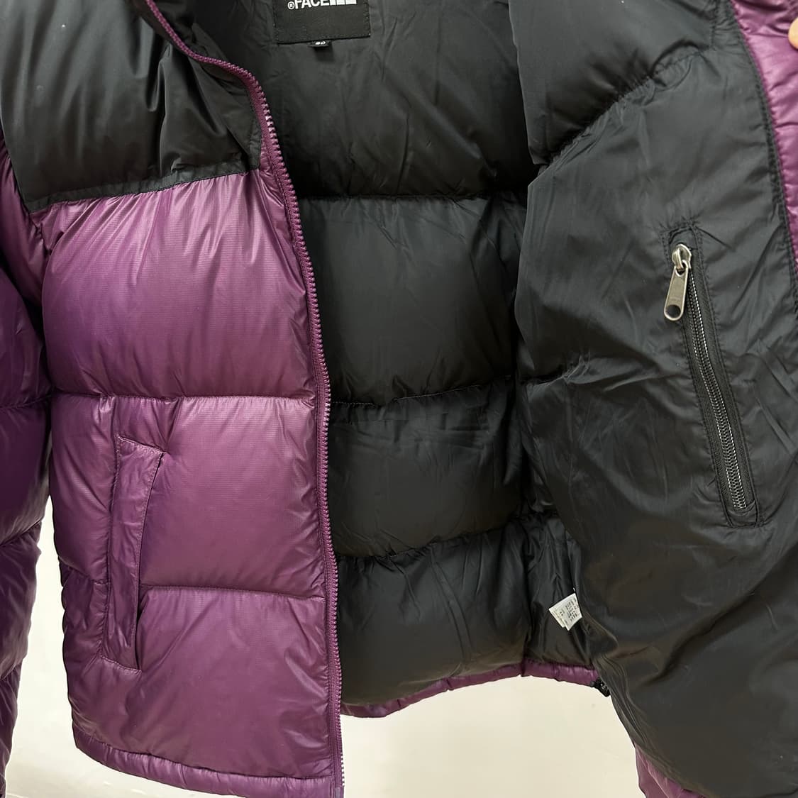 노스페이스 눕시 700 구스다운 패딩 자켓 퍼플 90(S) 정품 J24 상품이미지9