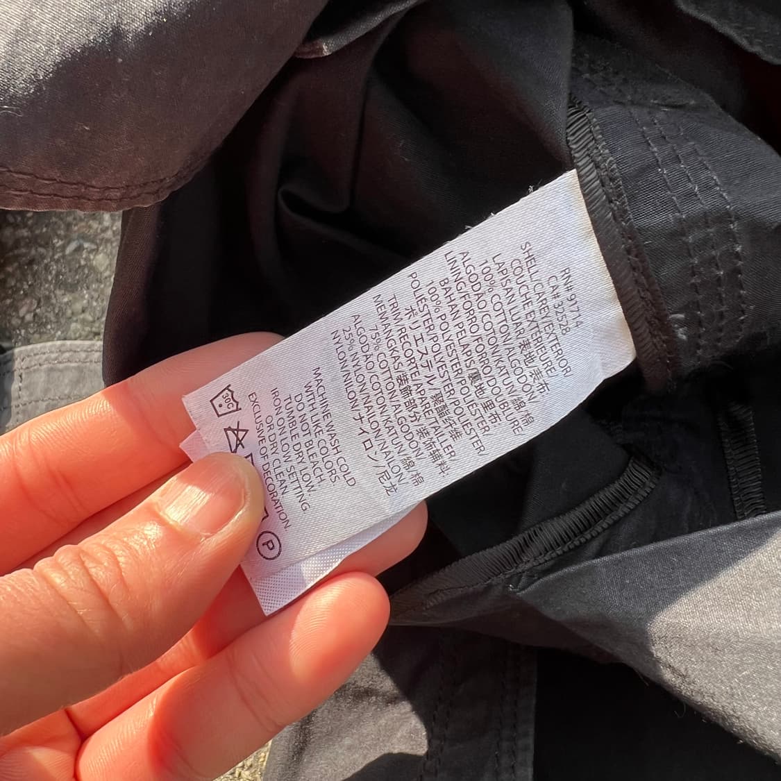 아르마니 익스체인지 코팅 트림 트렌치 코트 상품이미지9