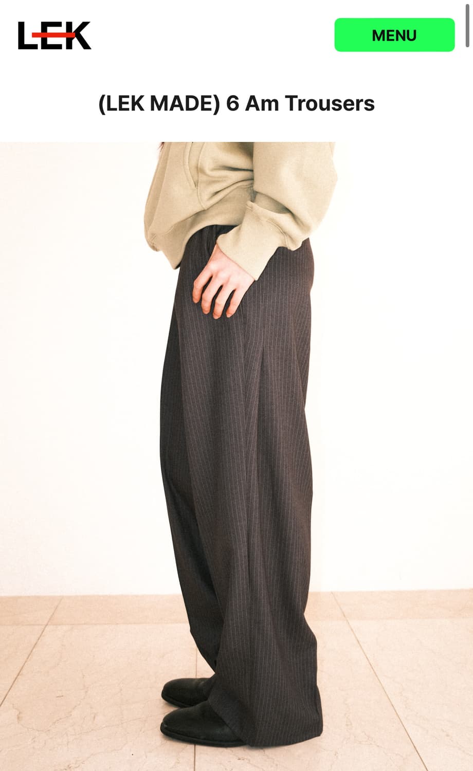 [M] 리키 Leekie 6am trousers grey 상품이미지1