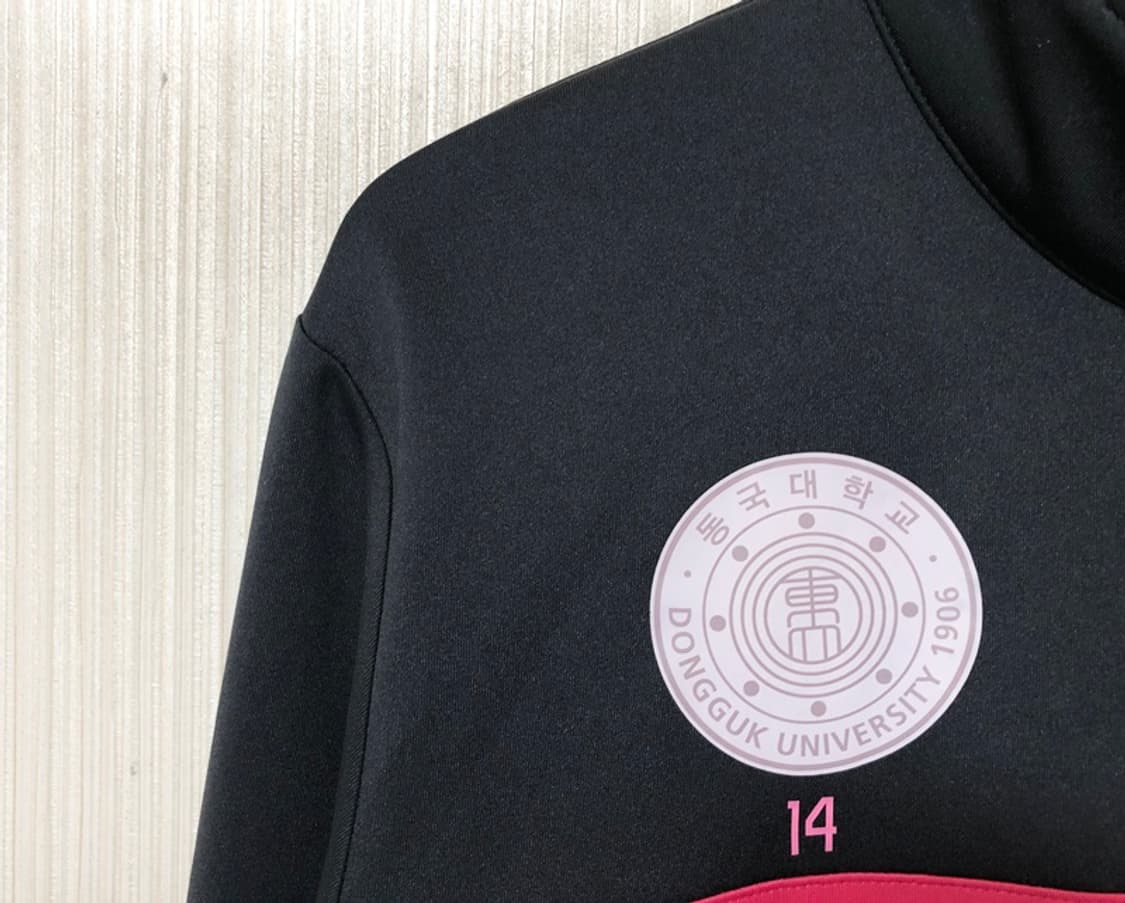 애플라인드 동국대학교 축구부 선수실착 트레이닝탑 95 상품이미지5