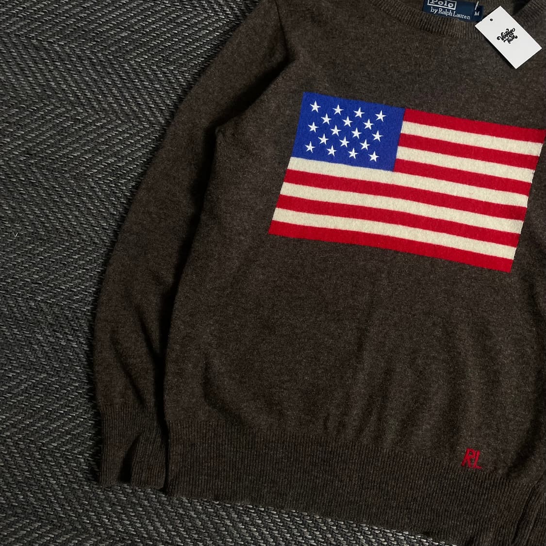 폴로 랄프로렌 성조기 빅로고 램스울 니트o 3585 상품이미지3