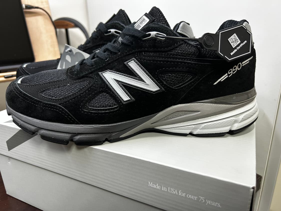 뉴발란스 990V4 블랙( U990BL4) 265사이즈 (새상품) 상품이미지2