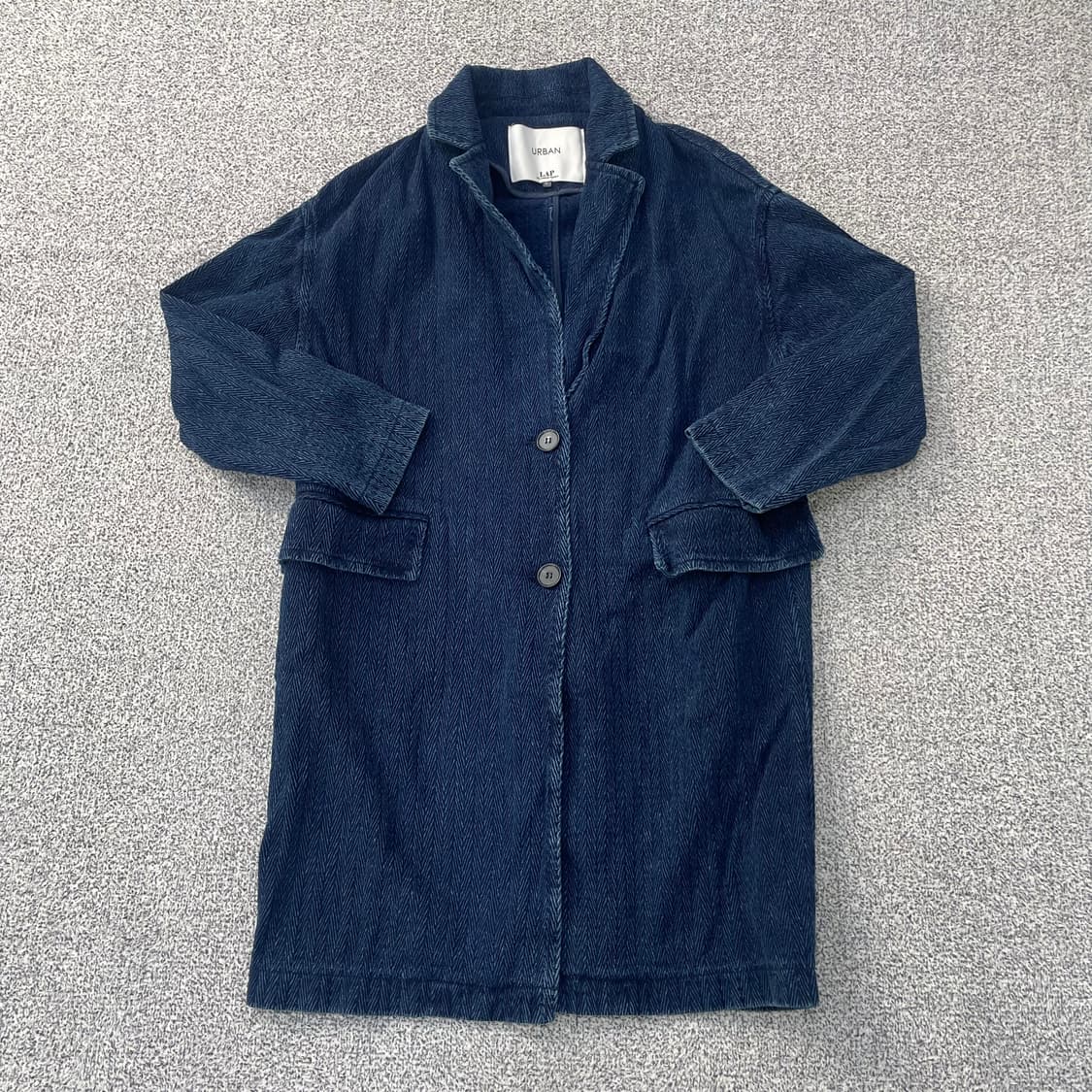 F 어반랩 데님 롱 코트 자켓 0303S1 상품이미지1