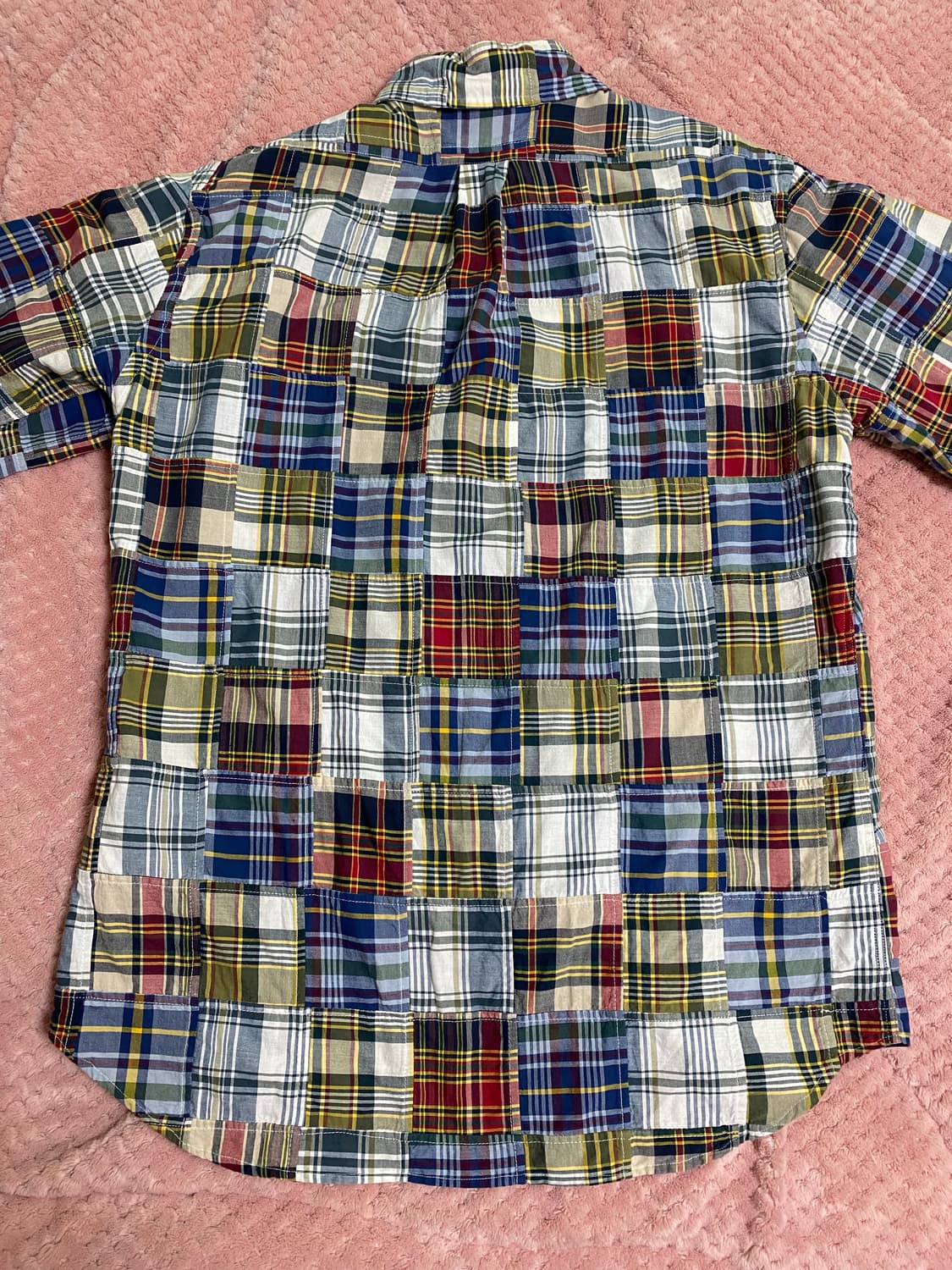 브룩스브라더스 마드라스 패치워크 셔츠 M 상품이미지2