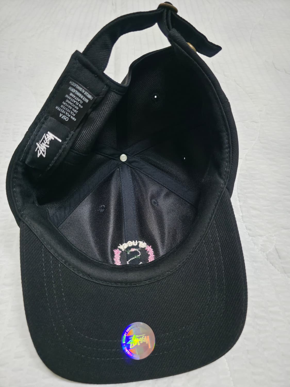 스투시 S로고 모자 볼캡 stussy 캡 모자 볼캡 검정색 상품이미지5