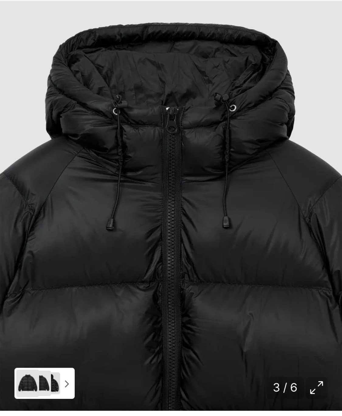 레테르코모 디쉘 크로스 후드 푸퍼 패딩 블랙 상품이미지4