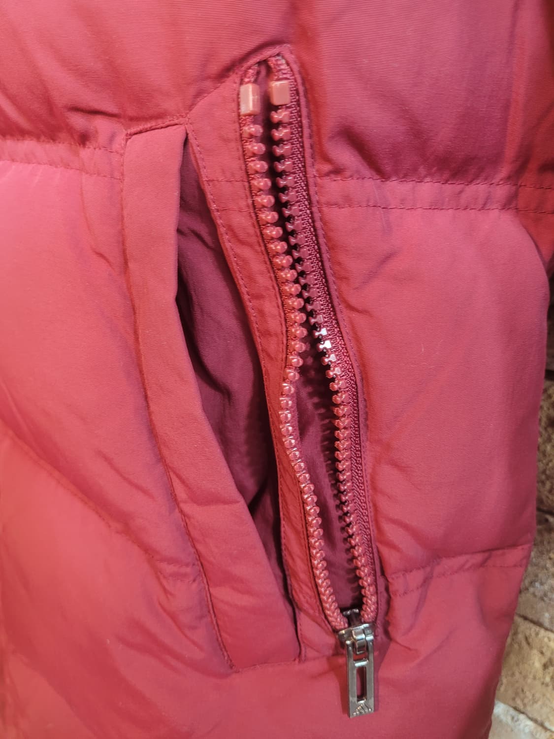 아디다스 AC밀란 패딩 점퍼 버건디 95사이즈  상품이미지5