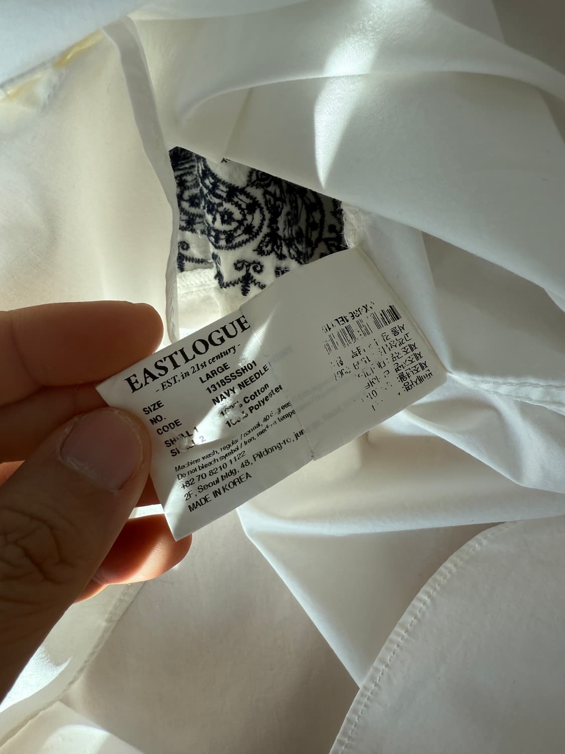 이스트로그(EASTLOGUE) 페이즐리 자수 셔츠 상품이미지10