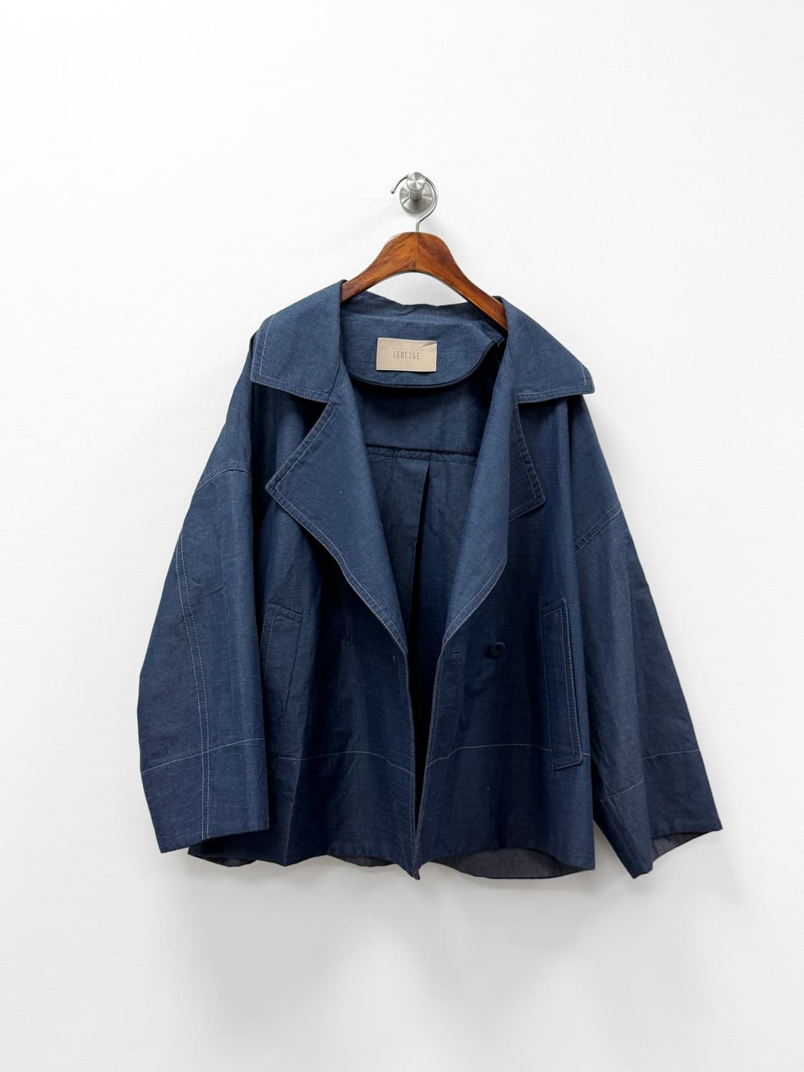 르베이지 린넨 블렌드 루즈핏 자켓 상품이미지3