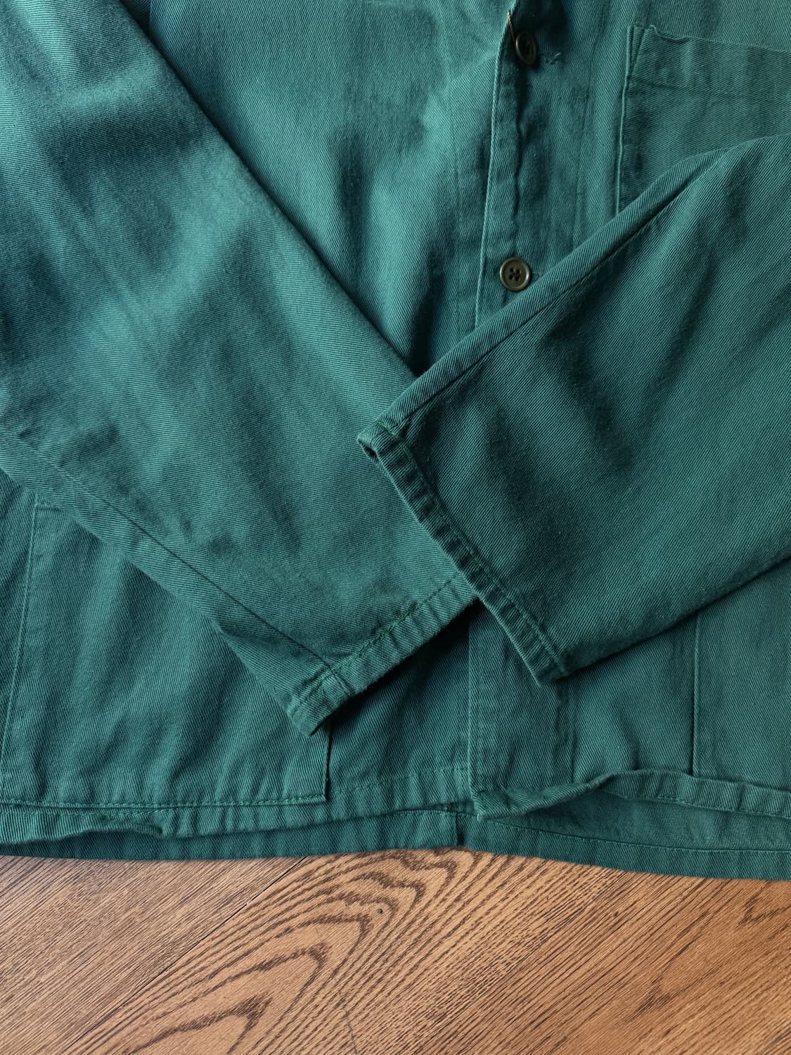 [L]90's 이태리제 그린 프렌치 워크자켓 상품이미지5