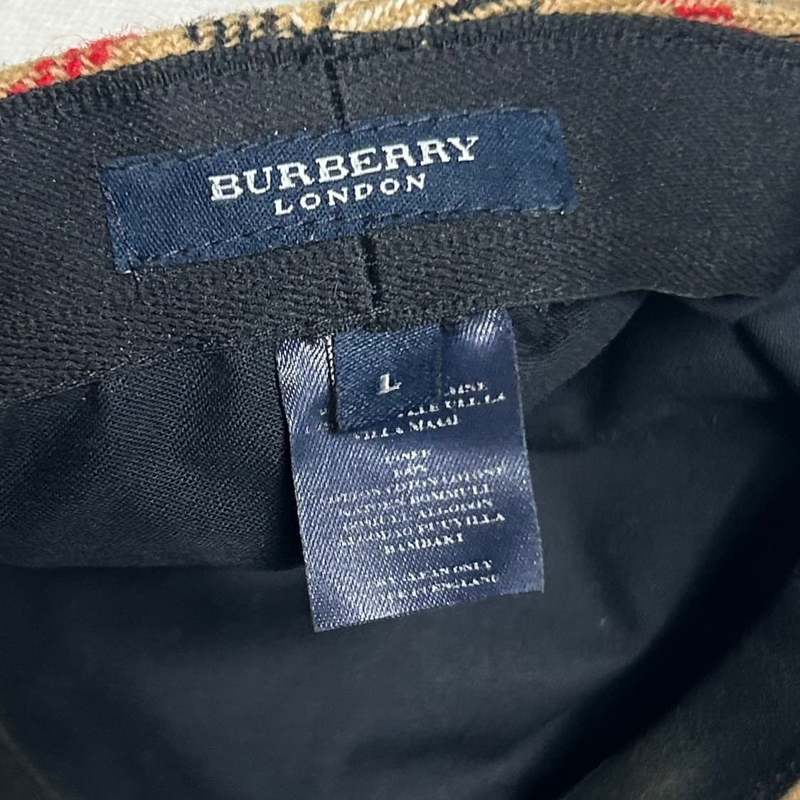 L 버버리 노바체크 헌팅캡  상품이미지3