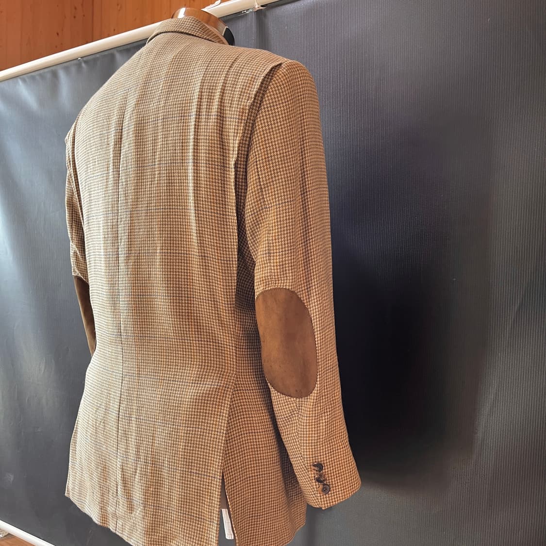 울 실크 린넨 혼방 DAKS London 본사 라인 헌팅자켓  50S 상품이미지7