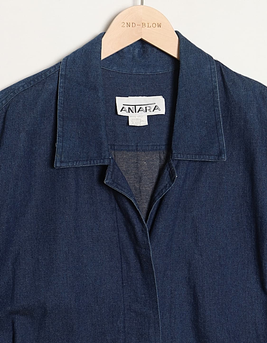 90's ANTARA Denim Shirt One-Piece 상품이미지2