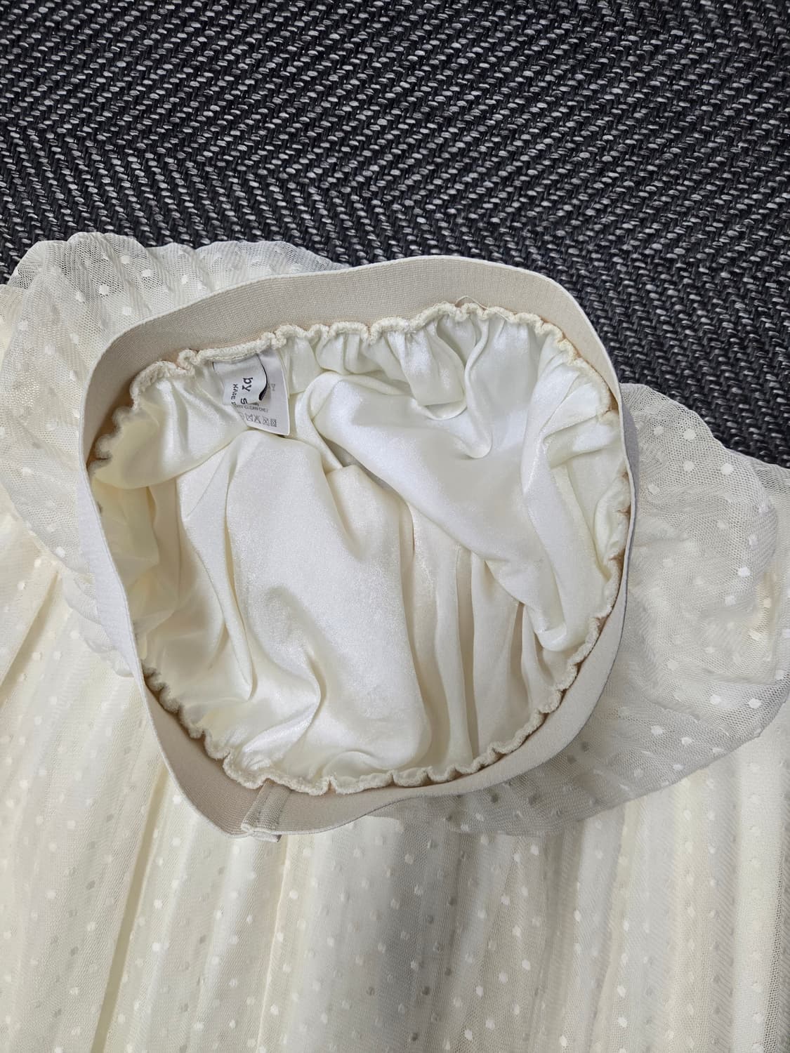 바이씨니 아이보리 롱 스커트 밴딩치마 상품이미지3