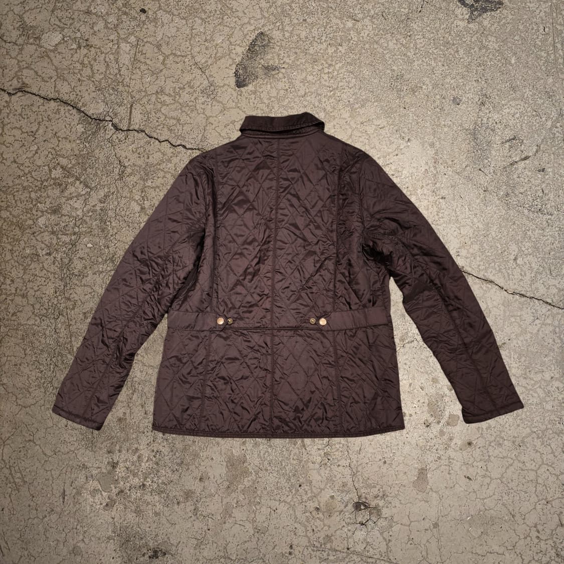 Barbour 다크 브라운 빈티지 폴라퀼트 퀼팅 자켓 상품이미지7