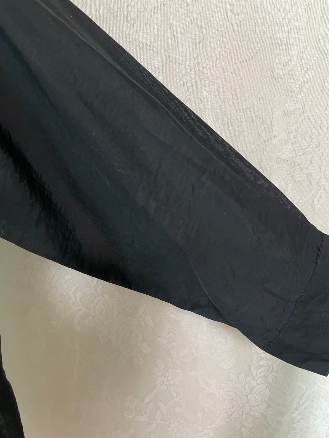 Ikka 시스루 루즈핏 블랙 셔츠 상품이미지3