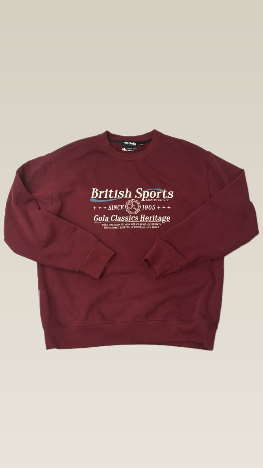 골라 버건디 맨투맨 상품이미지1