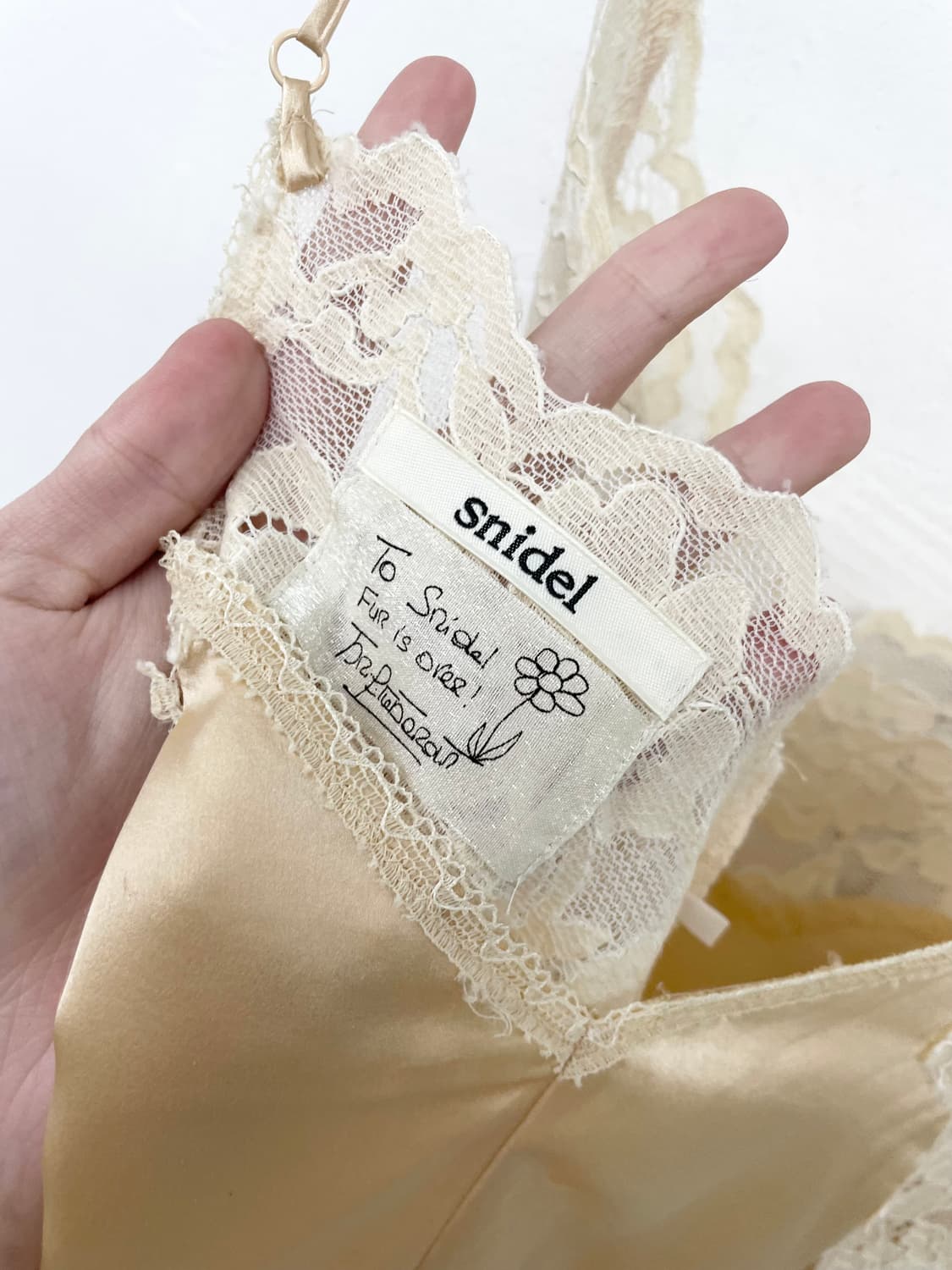 snidel 새틴 레이스 슬립 상품이미지2