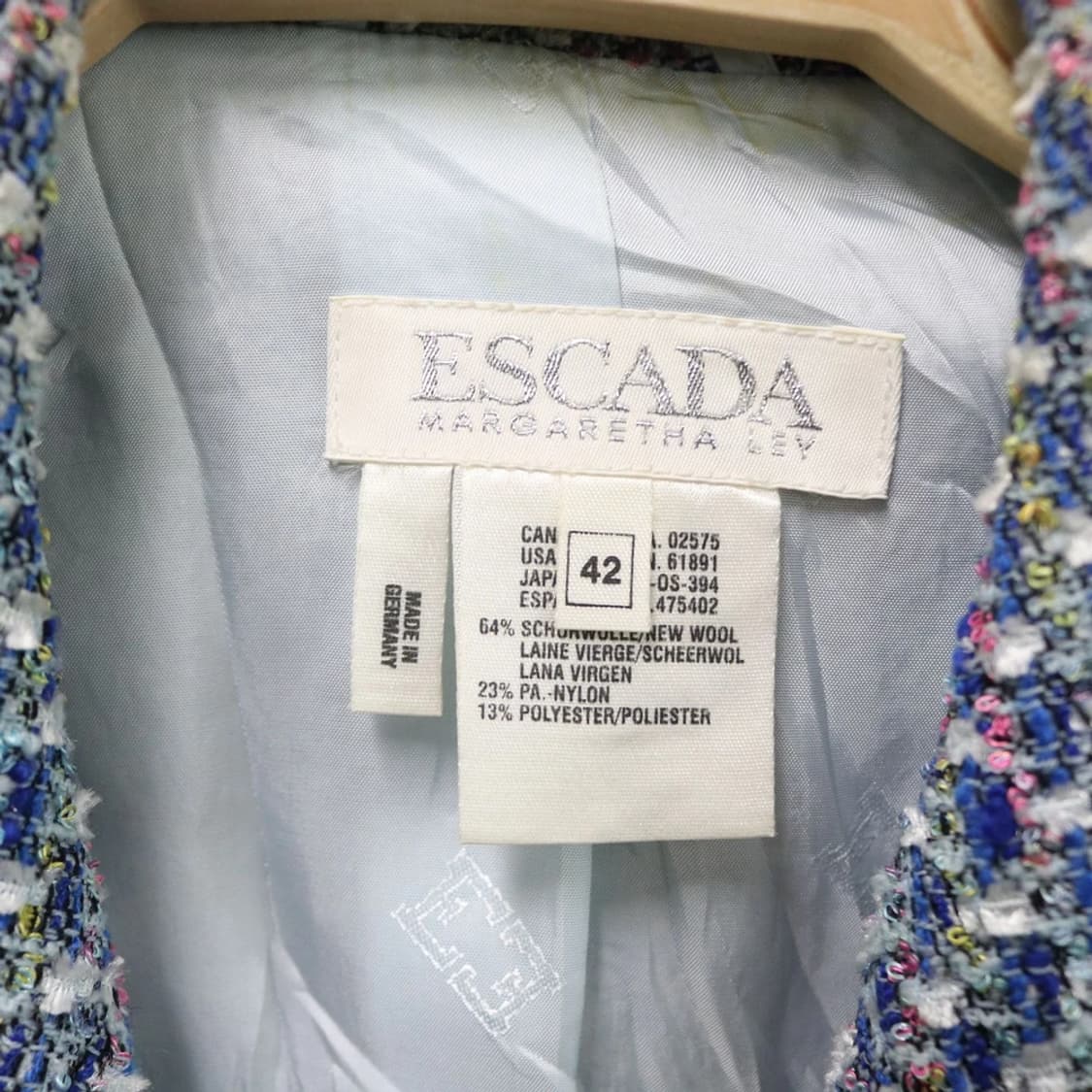 에스카다 울혼방 트위드 치마 정장 셋업 65516 상품이미지9