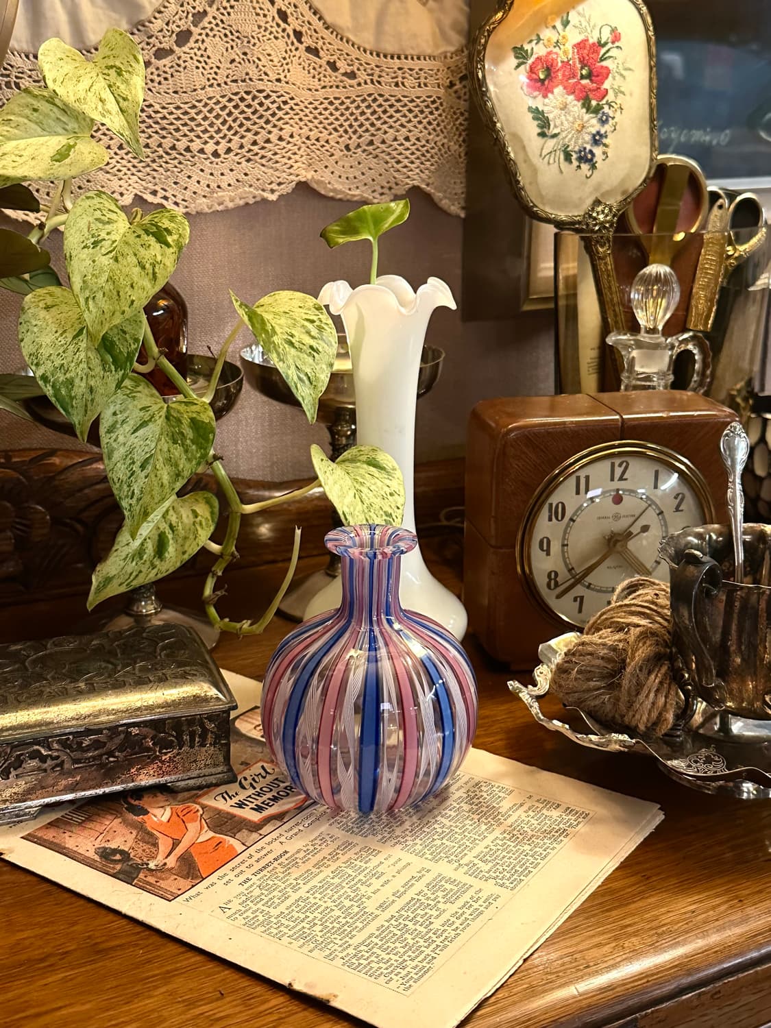 빈티지 무라노 아트글라스 미니 화병 상품이미지8