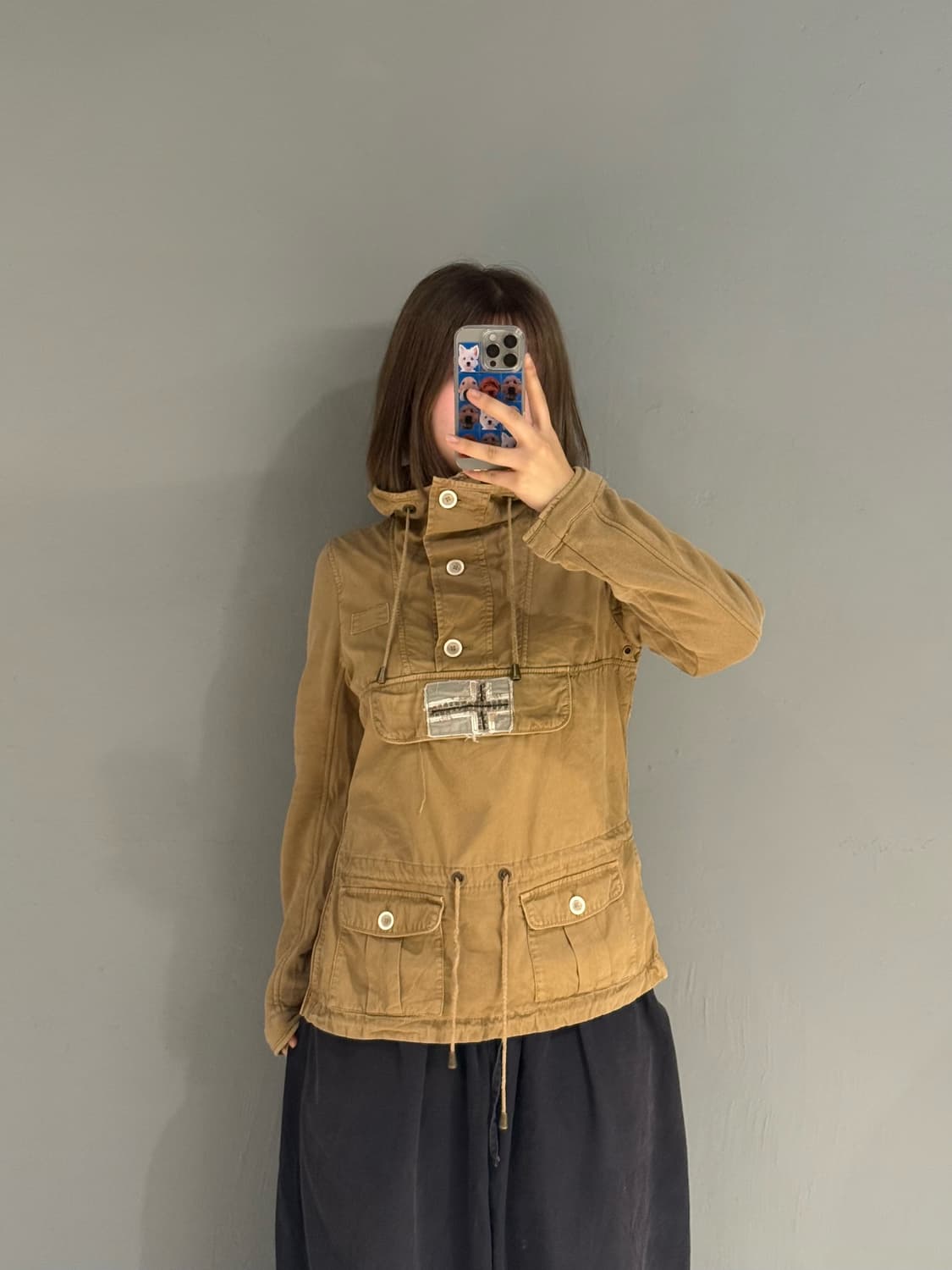 Napapijri pocket detail anorak hoodie 상품이미지3