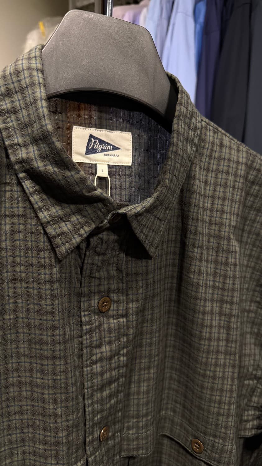 빔즈 필그림 26ss 알버트필드 셔츠 올리브 L사이즈 상품이미지6