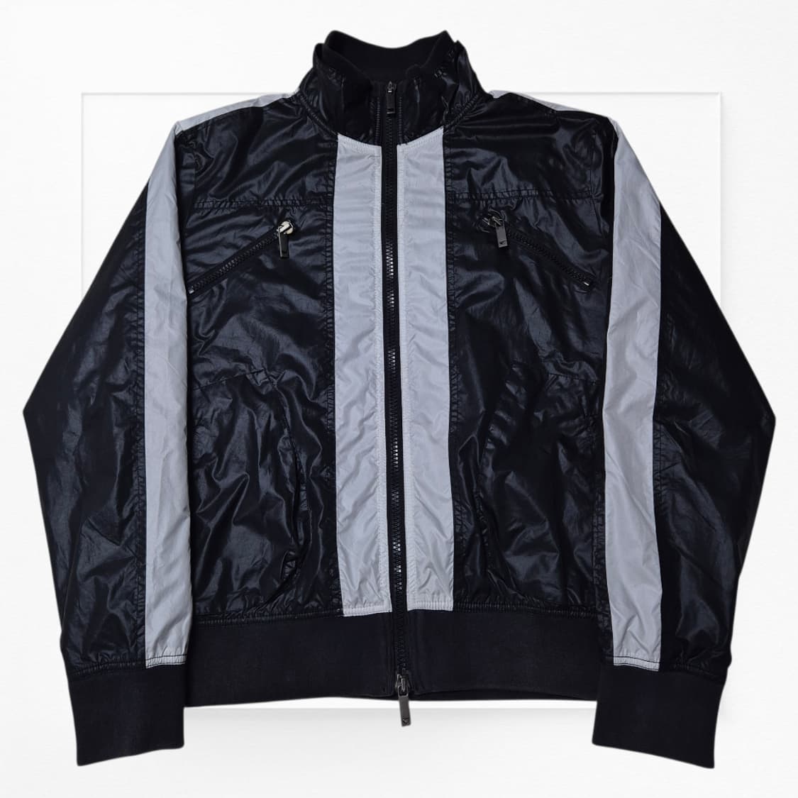 [올드명품🔥] 엠포리오 아르마니 화이트 라인 나일론 자켓 상품이미지1