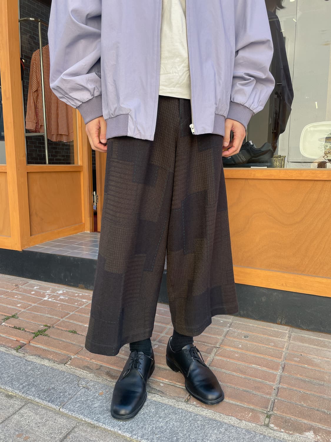 요지야마모토 패치워크 와이드 트라우저 팬츠 상품이미지1