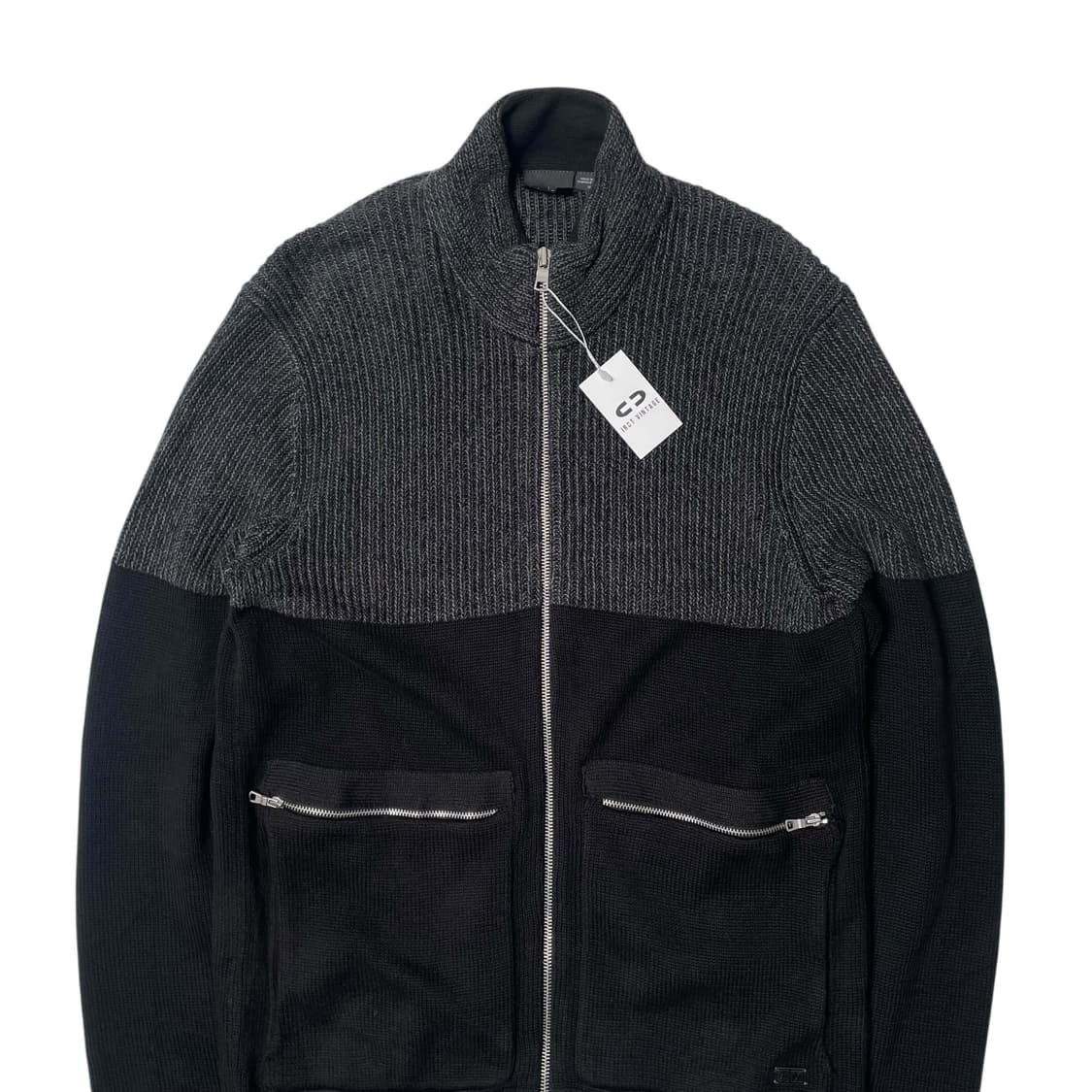 Armani exchange 투톤 니트 집업 자켓 상품이미지2